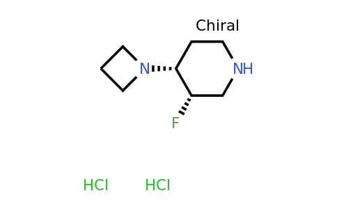 (3S,4R)-4-(azetidin-1-yl)-3-fluoropiperidine dihydrochloride
